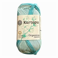    Kartopu Organica Print 100% színátmenetes pamut fonal H2192 - Tenger