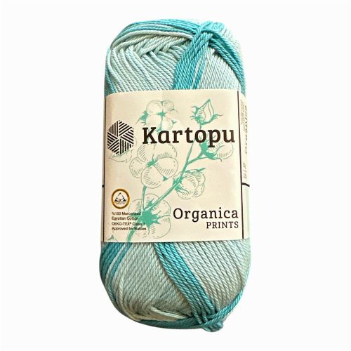  Kartopu Organica Print 100% színátmenetes pamut fonal H2192 - Tenger