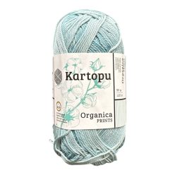   Kartopu Organica Print 100% színátmenetes pamut fonal H2195 - Kék
