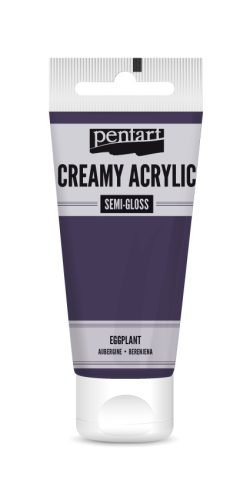 Krémes akrilfesték, selyemfényű - padlizsán lila