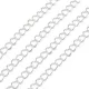 Végnélküli lánc 5x3,5mm - ezüst szín 