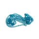 Végnélküli lánc - türkiz szín 3x2 mm 1m hosszú