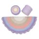 Loop'ncraft Braidy cake színátmenetes zsinór fonal 11 lila-rózsaszín-bézs