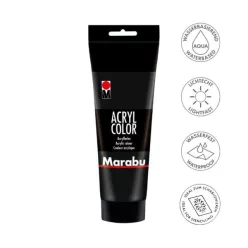 Marabu Color akrilfesték 100ml 073 Fekete