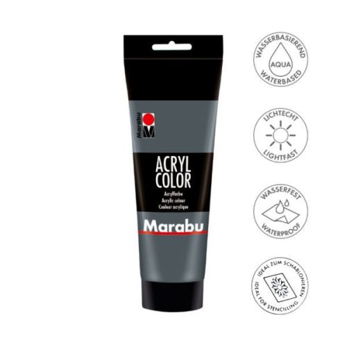 Marabu Color akrilfesték 100ml 079 Sötét szürke