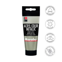  Marabu Color akrilfesték 100ml 748 Metálfényű barnásszürke