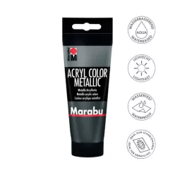 Marabu Color akrilfesték 100ml 772 Metálfényű antracit