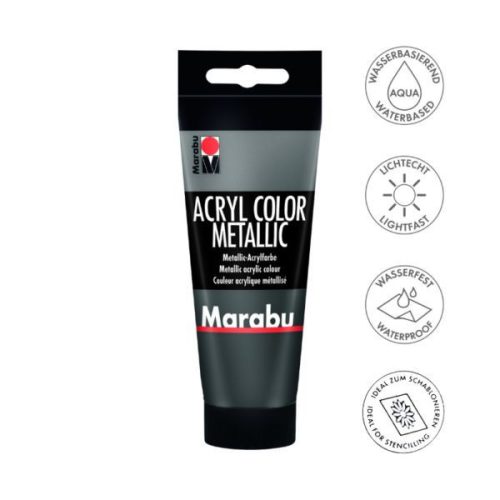 Marabu Color akrilfesték 100ml 772 Metálfényű antracit