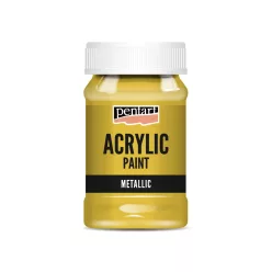 Metál akrilfesték 100ml - arany