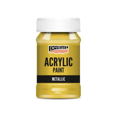 Metál akrilfesték 100ml - arany