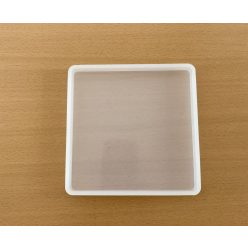 Műgyantához szilikon öntőforma  - négyzet 138x138x13mm
