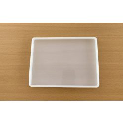 Műgyantához szilikon öntőforma  - téglalap 185x135x13mm