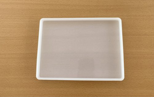 Műgyantához szilikon öntőforma  - téglalap 185x135x13mm