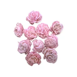Ming boglárka virágfej 2cm - Rózsaszín 10 db/cs