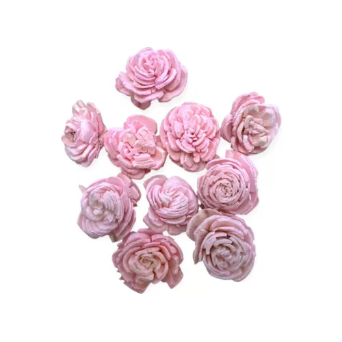 Ming boglárka virágfej 2cm - Rózsaszín 10 db/cs