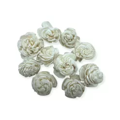 Ming boglárka virágfej 2cm - Fehér 10 db/cs