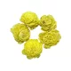 Ming boglárka virágfej 4cm - Citrom 5 db/cs
