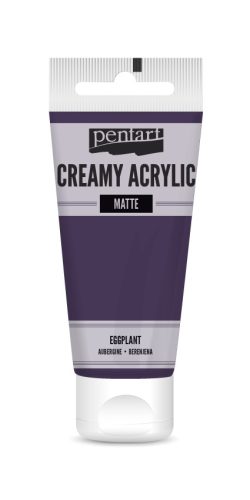 Krémes akrilfesték, matt - padlizsán lila