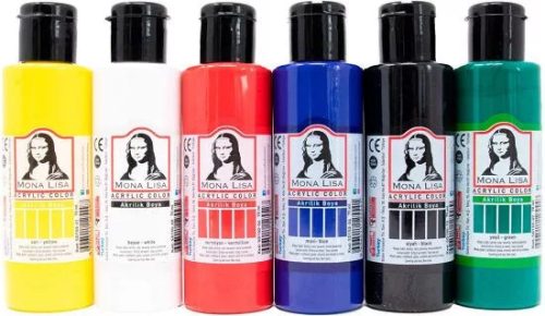 Akrilfesték készlet, 6x70 ml Mona Lisa