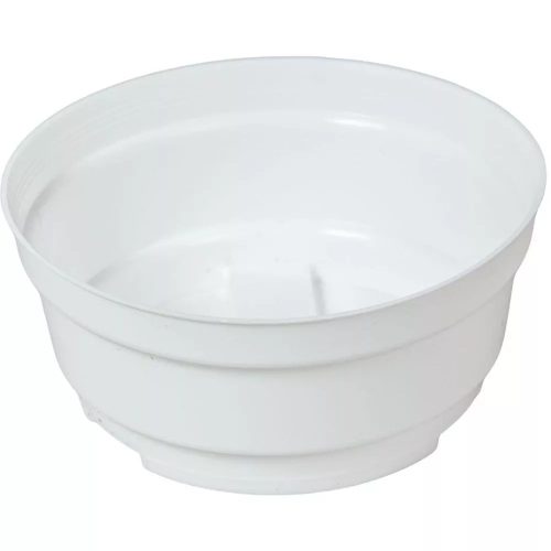 Műanyag kerek tál 15 cm fehér szín