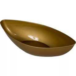 Műanyag tál ovális alacsony arany 31.5 cm