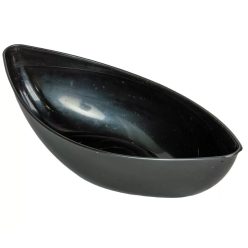 Műanyag tál ovális alacsony grafit szürke 31.5 cm