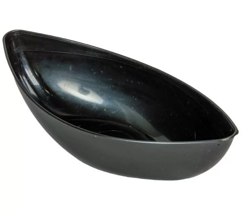 Műanyag tál ovális alacsony grafit szürke 31.5 cm