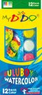 Vízfesték készlet, Mydido 12 szín ecsettel