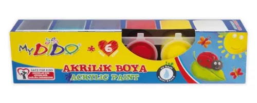 Akrilfesték készlet, 6x22 ml Mydido