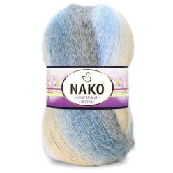 Nako Mohair Delicate Colorflow 07247 - Kékes-sárgás
