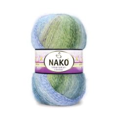 Nako Mohair Delicate Colorflow 07248 - Zöldes-kékes