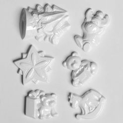 Műanyag öntőforma - Karácsonyos figurák 2