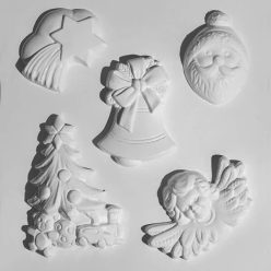 Műanyag öntőforma - Karácsonyos figurák