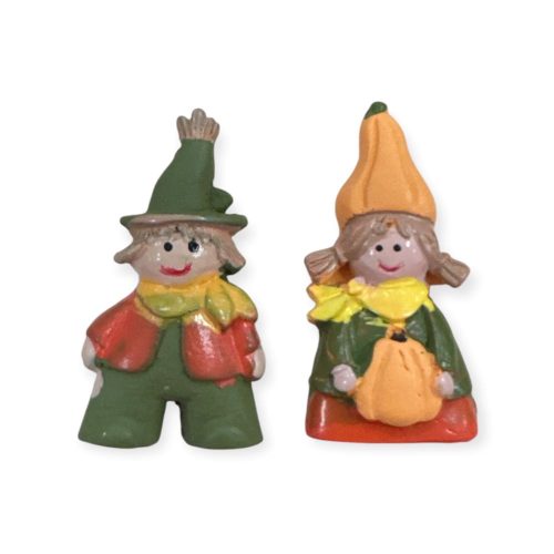 Őszi figura, fiú és lány