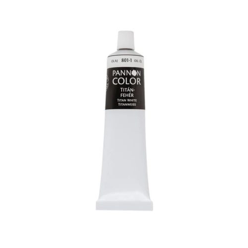 Pannoncolor olajfesték - 801 TITÁNFEHÉR 80 ml
