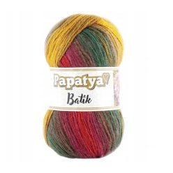 Papatya Batik színátmenetes fonal 554-34 Zöldes