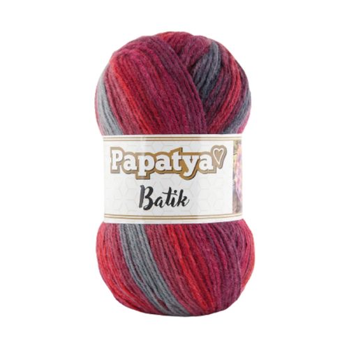 Papatya Batik színátmenetes fonal 554-42 Bordós ősz