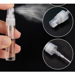 Pumpás, szórófejes spray üveg 5ml opál kupakkal