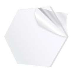 Plexi, átlátszó műanyag forma - hatszög