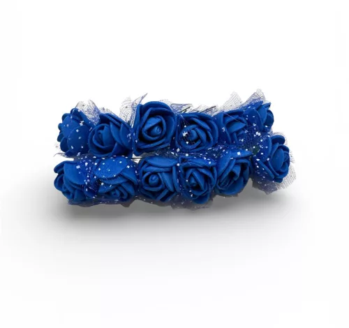 Polifoam rózsa 12db/cs - Királykék