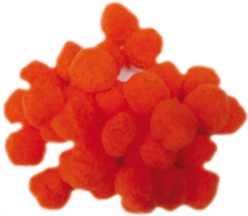 Pompon 30 mm 30 db/cs - Narancs szín