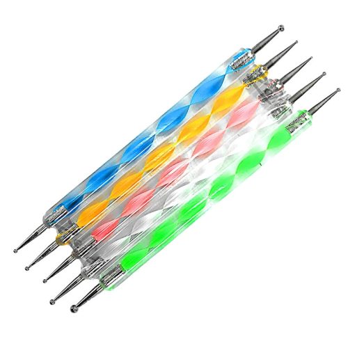 Fém hegyű pontozó szett 5 db-os, két oldalú