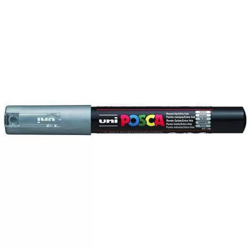 Uni Posca PC-1M filctoll 0,7 mm hegy - Ezüst