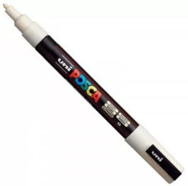 Uni Posca PC-3M filctoll 0,9-1,3 mm hegy - Ivory