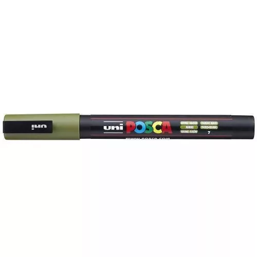 Uni Posca PC-3M filctoll 0,9-1,3 mm hegy - Khaki