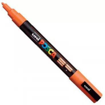 Uni Posca PC-3M filctoll 0,9-1,3 mm hegy - Narancs