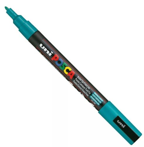 Uni Posca PC-3M filctoll 0,9-1,3 mm hegy - Smaragdzöld