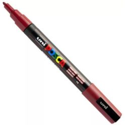 Uni Posca PC-3M filctoll 0,9-1,3 mm hegy - Sötétpiros