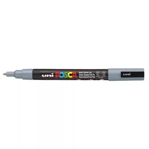 Uni Posca PC-3M filctoll 0,9-1,3 mm hegy - Szürke