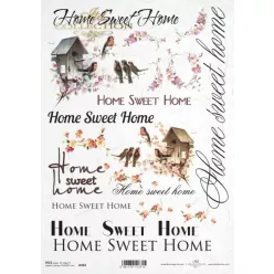 Rizspapír A/4 R0494 - Sweet Home, édes otthon